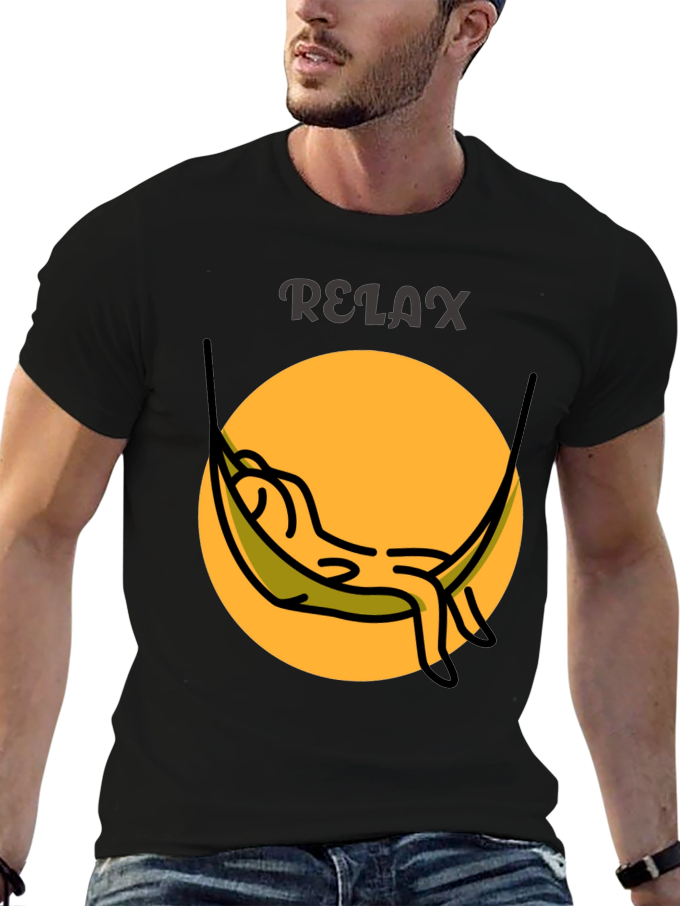 Relax Hammock Graphic Tee - Casual Comfort