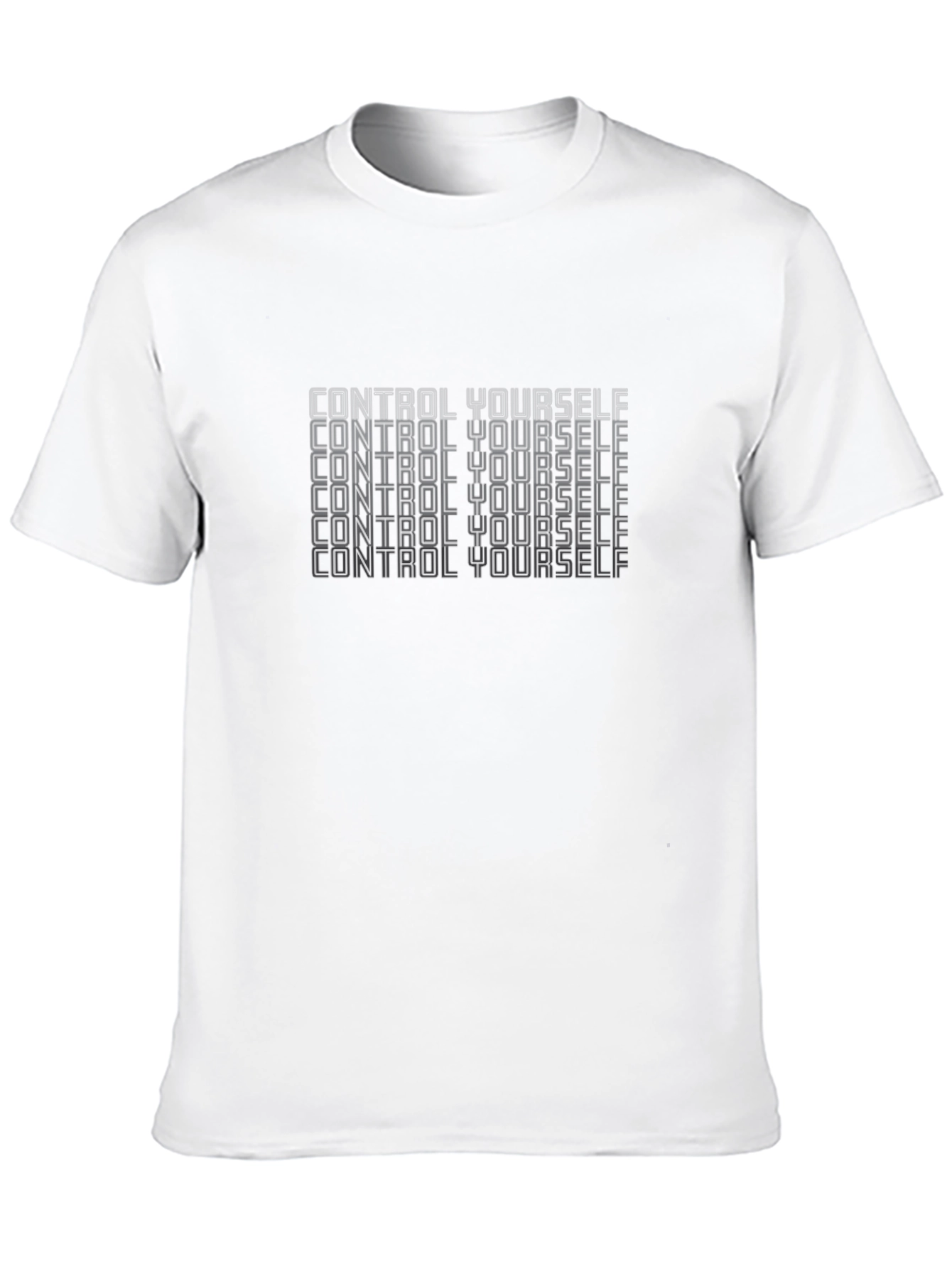 Control Yourself Black Graphic Tee