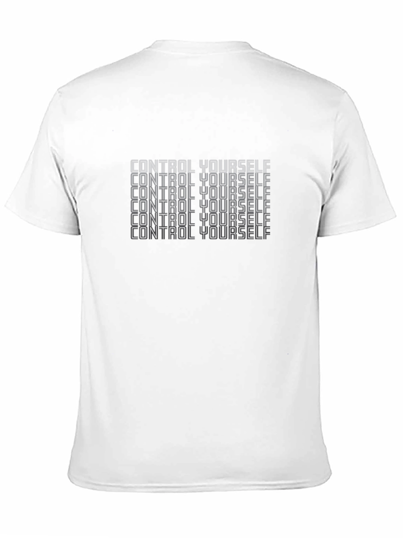 Control Yourself Black Graphic Tee