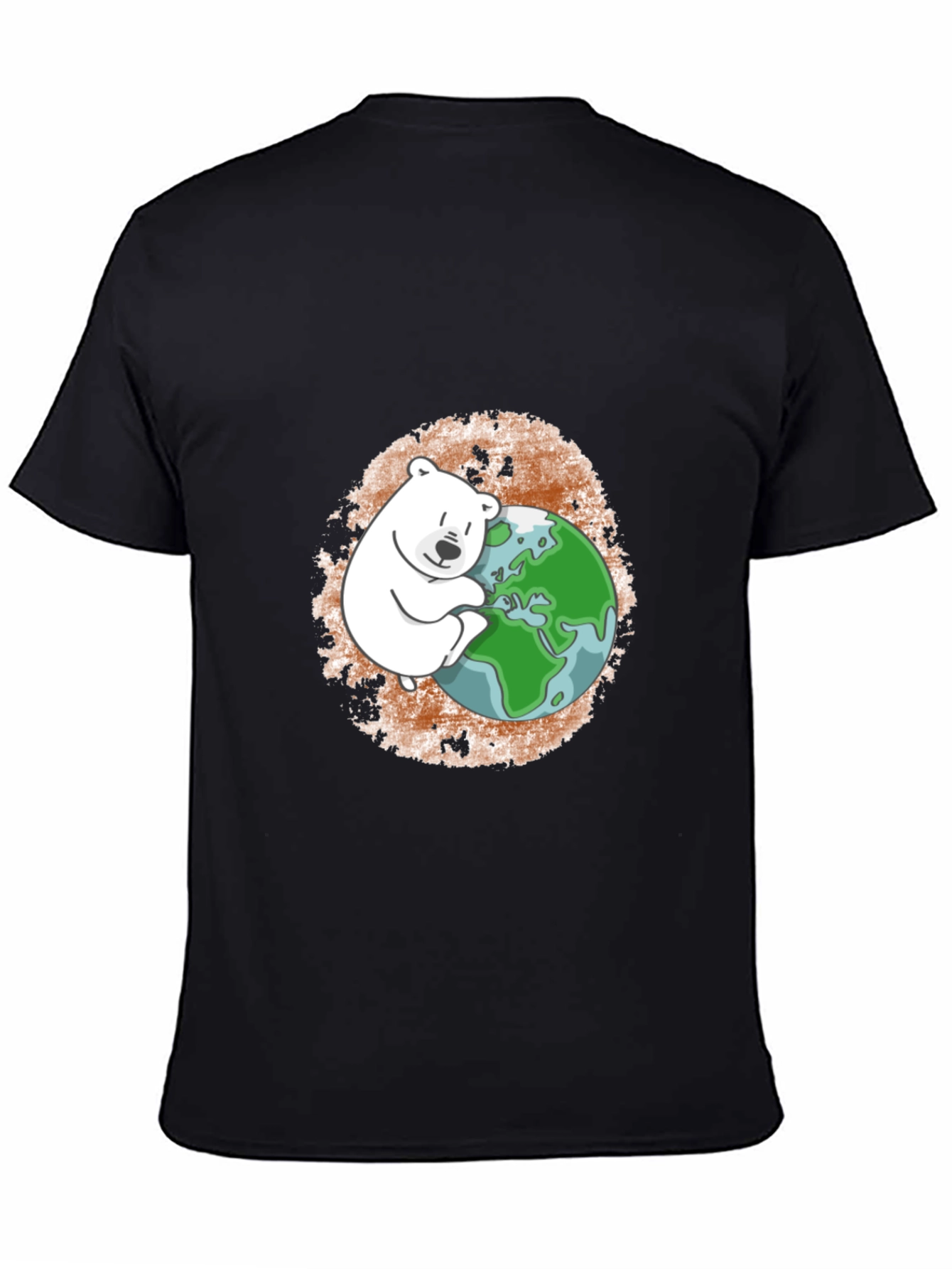 Polar Bear Hugging Earth T-Shirt