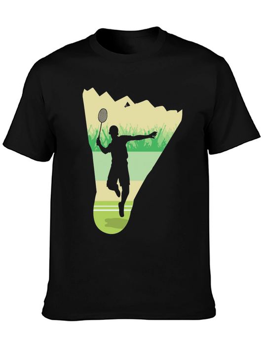 Badminton Player Graphic Tee - Smash Your Style!
