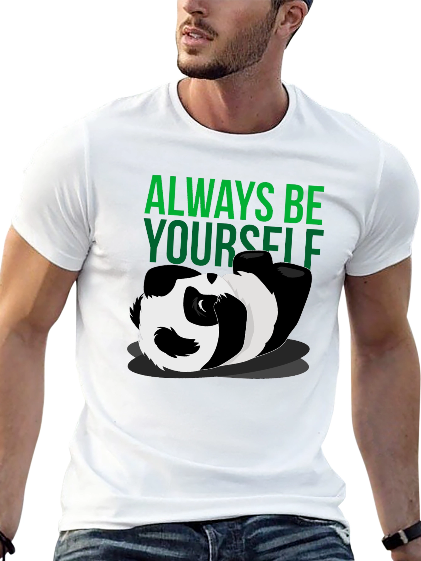 Always Be Yourself Panda Graphic T-Shirt