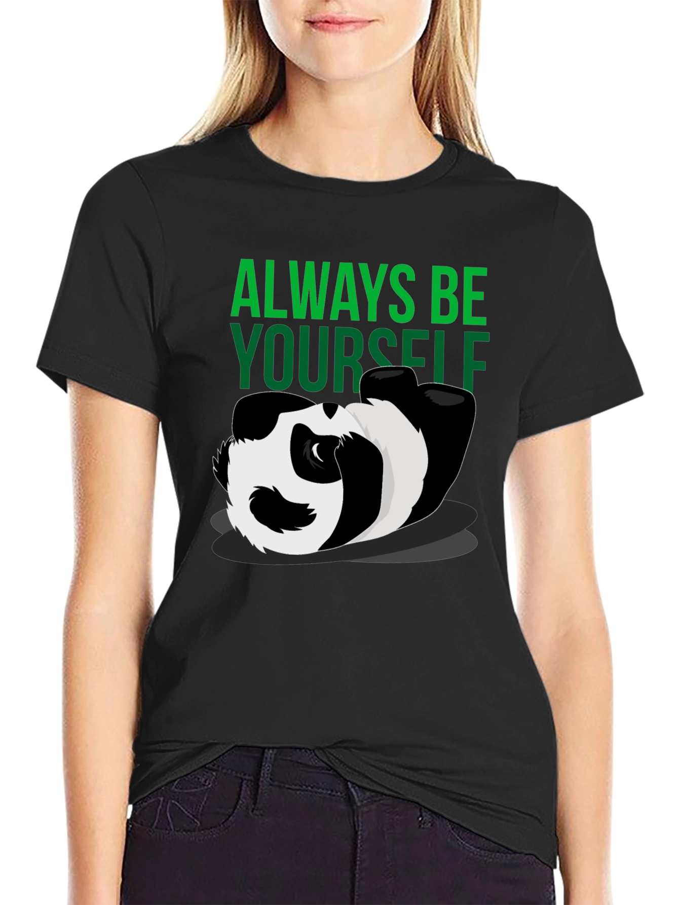 Always Be Yourself Panda Graphic T-Shirt