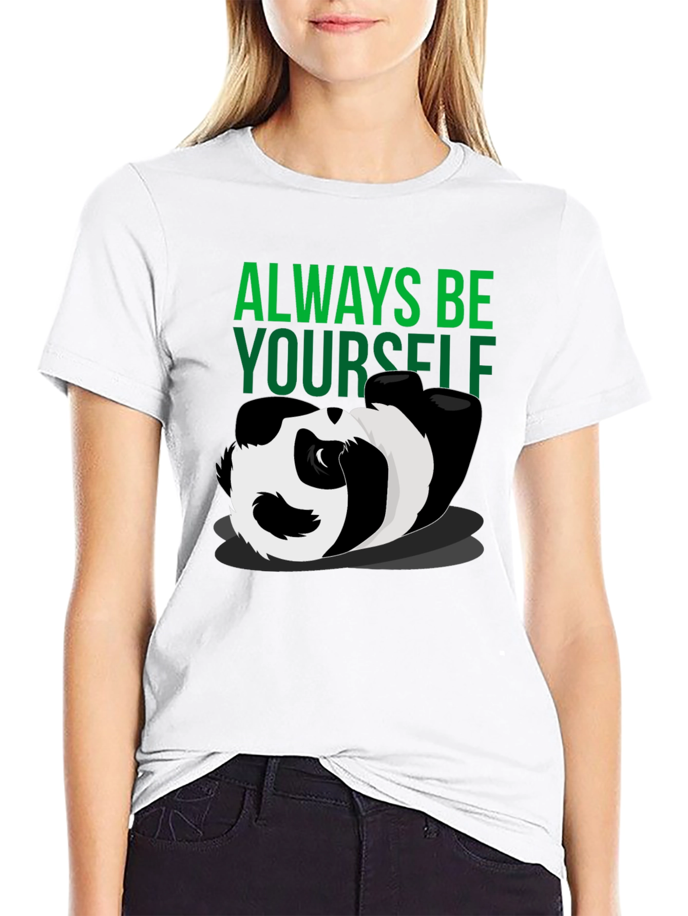 Always Be Yourself Panda Graphic T-Shirt