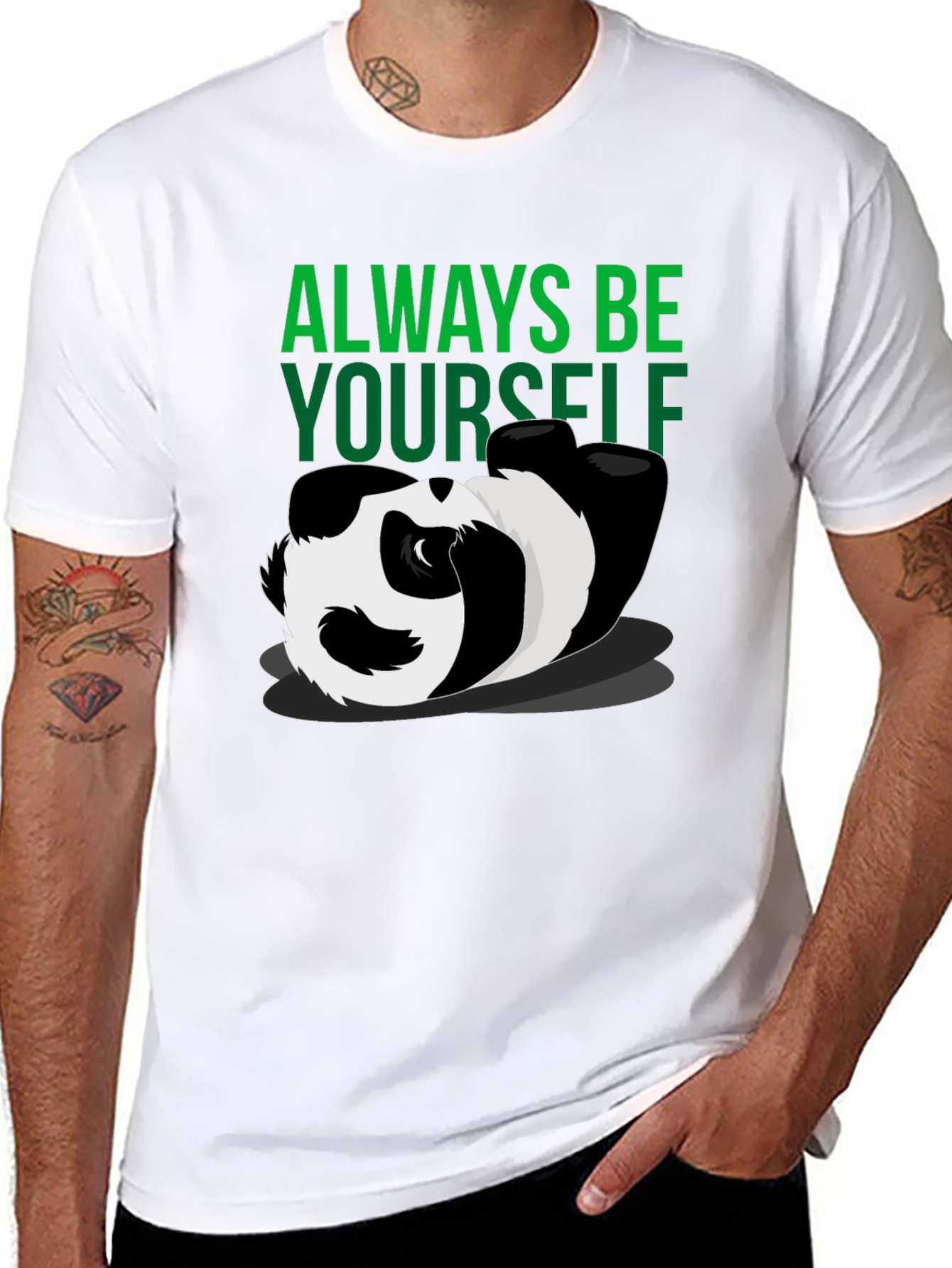 Always Be Yourself Panda Graphic T-Shirt