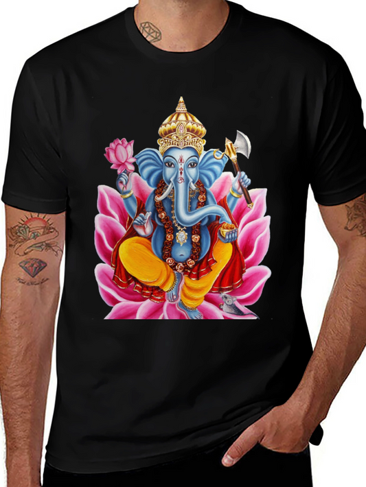 Ganesh Print T-Shirt - Divine Style