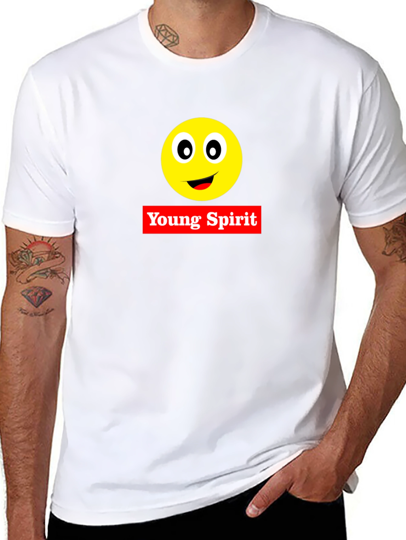 Young Spirit Emoji Black T-Shirt