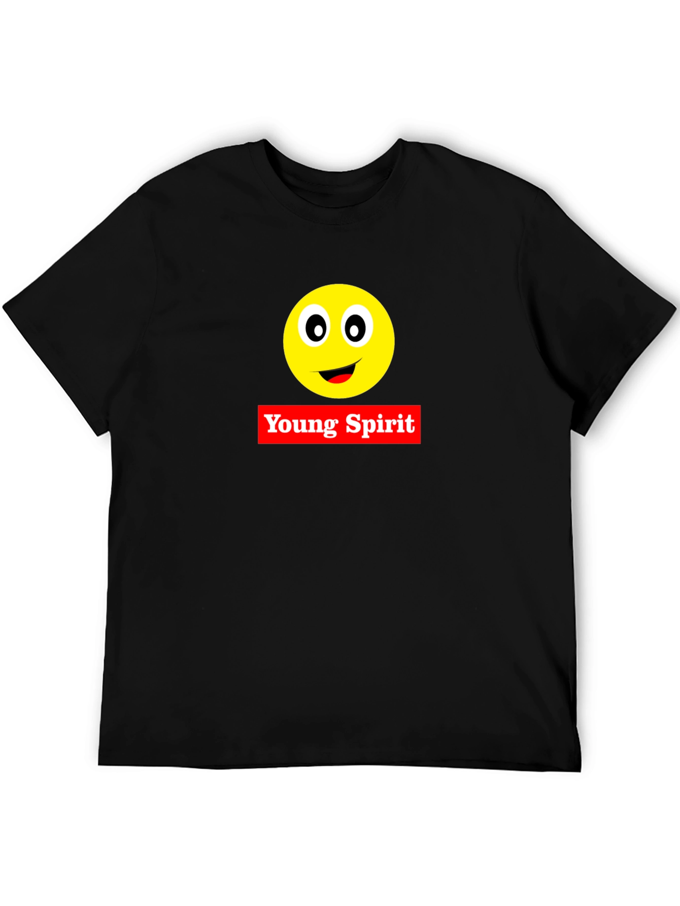 Young Spirit Emoji Black T-Shirt
