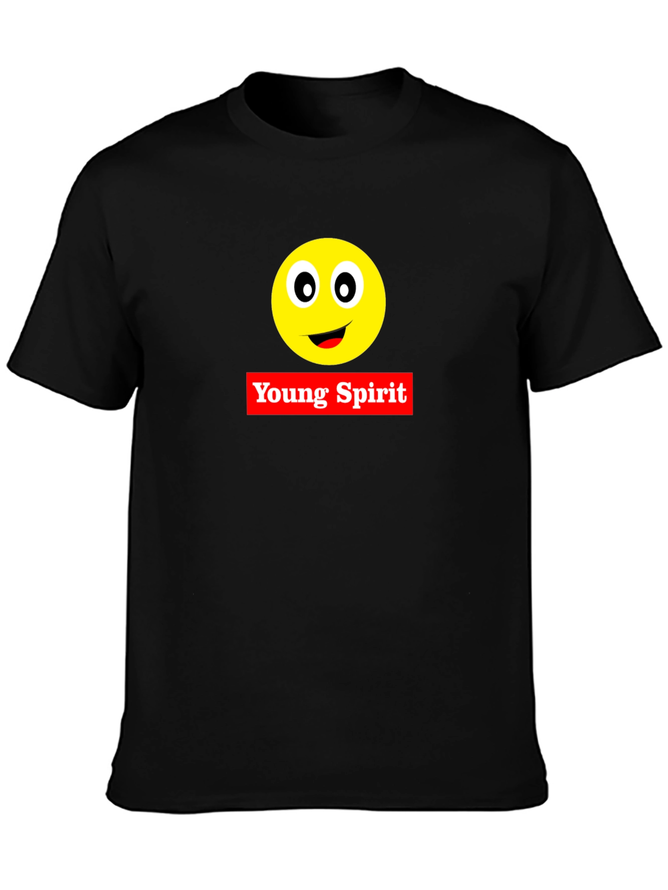 Young Spirit Emoji Black T-Shirt
