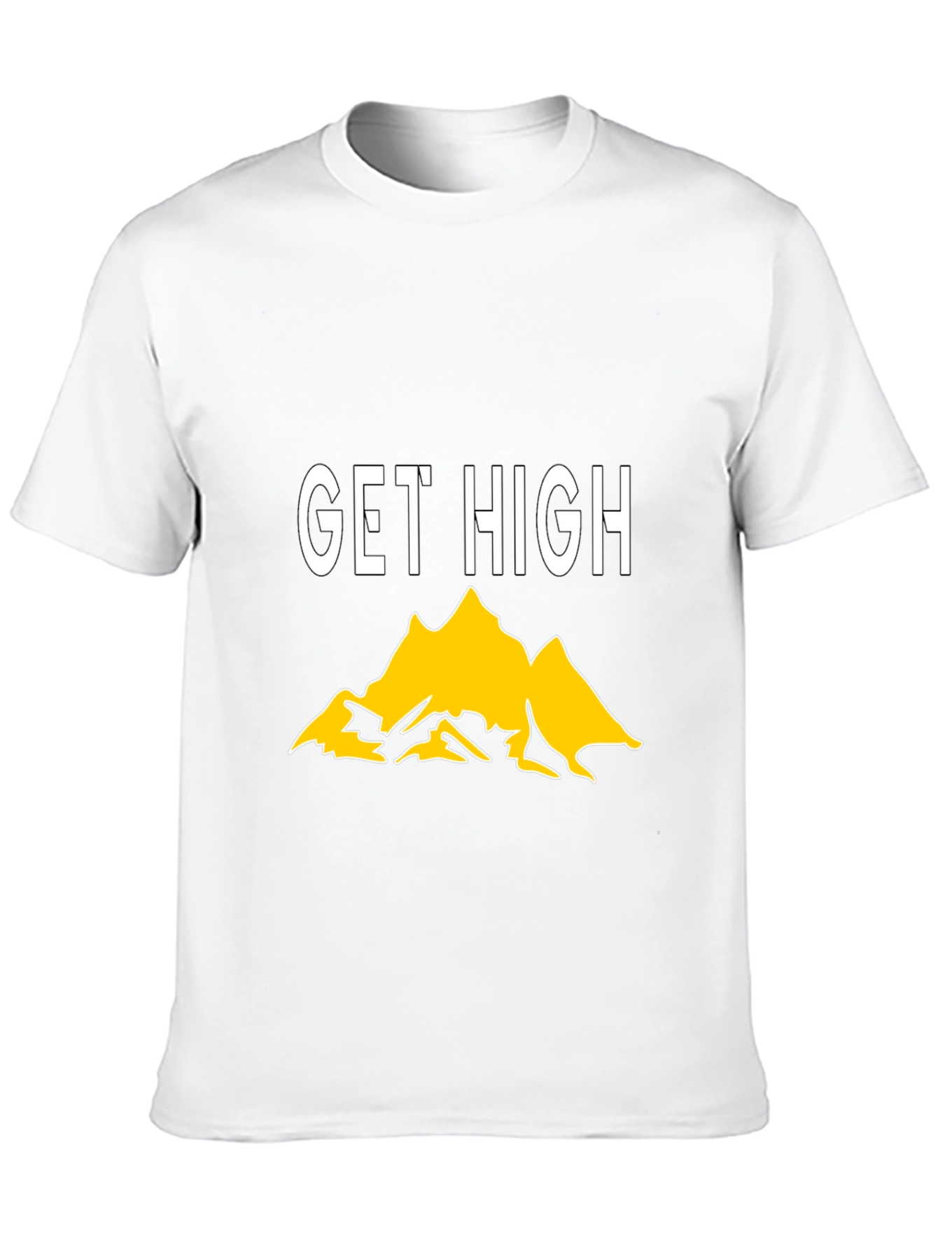 Get High Mountain Graphic Tee - Black
