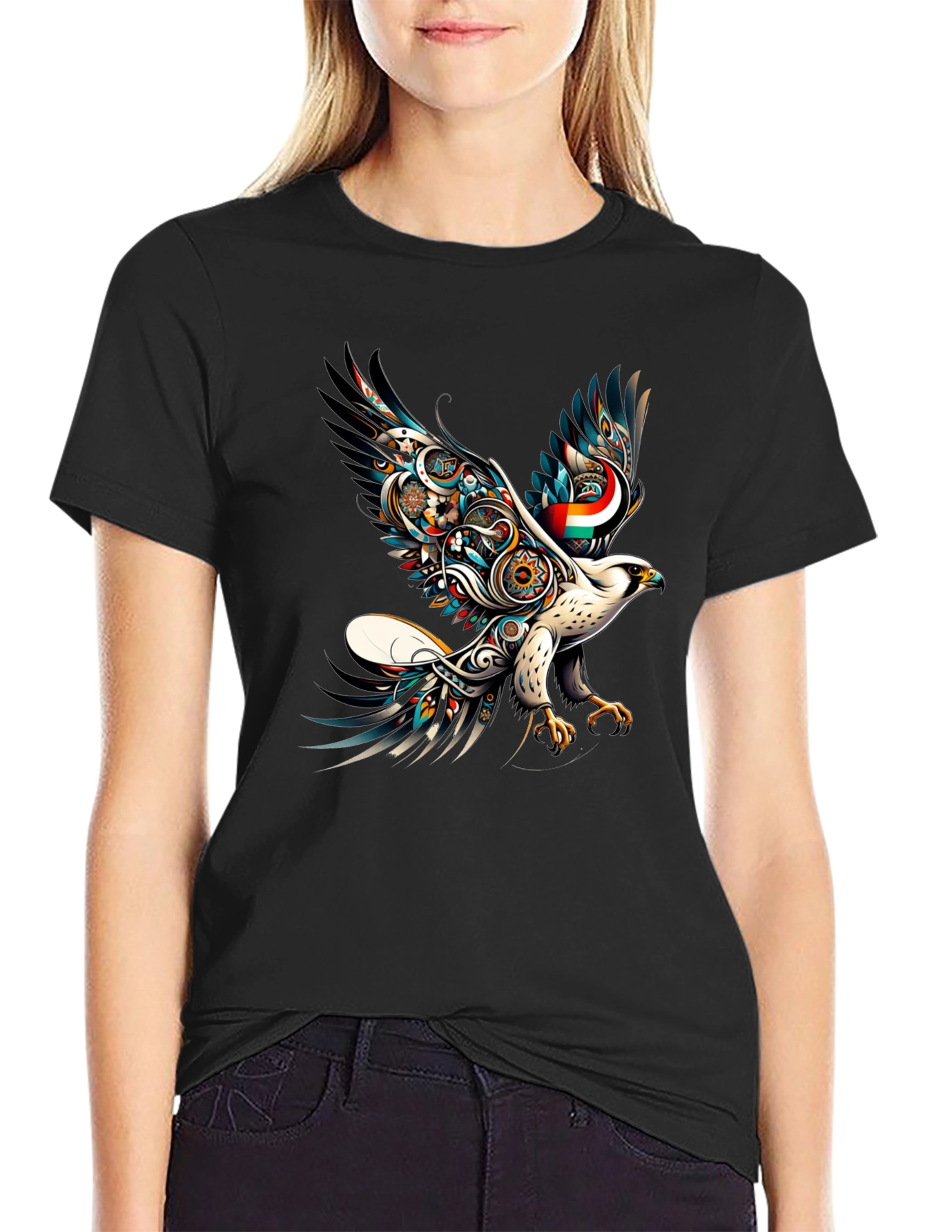 Majestic Eagle Graphic Tee - Black