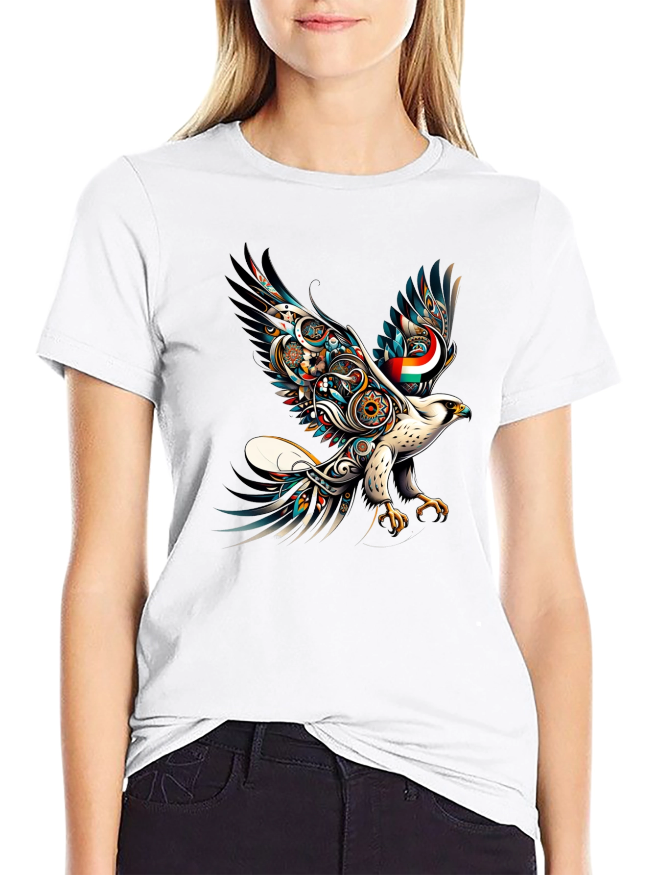 Majestic Eagle Graphic Tee - Black
