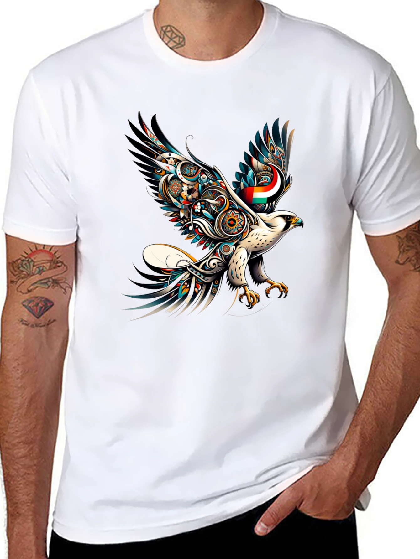 Majestic Eagle Graphic Tee - Black