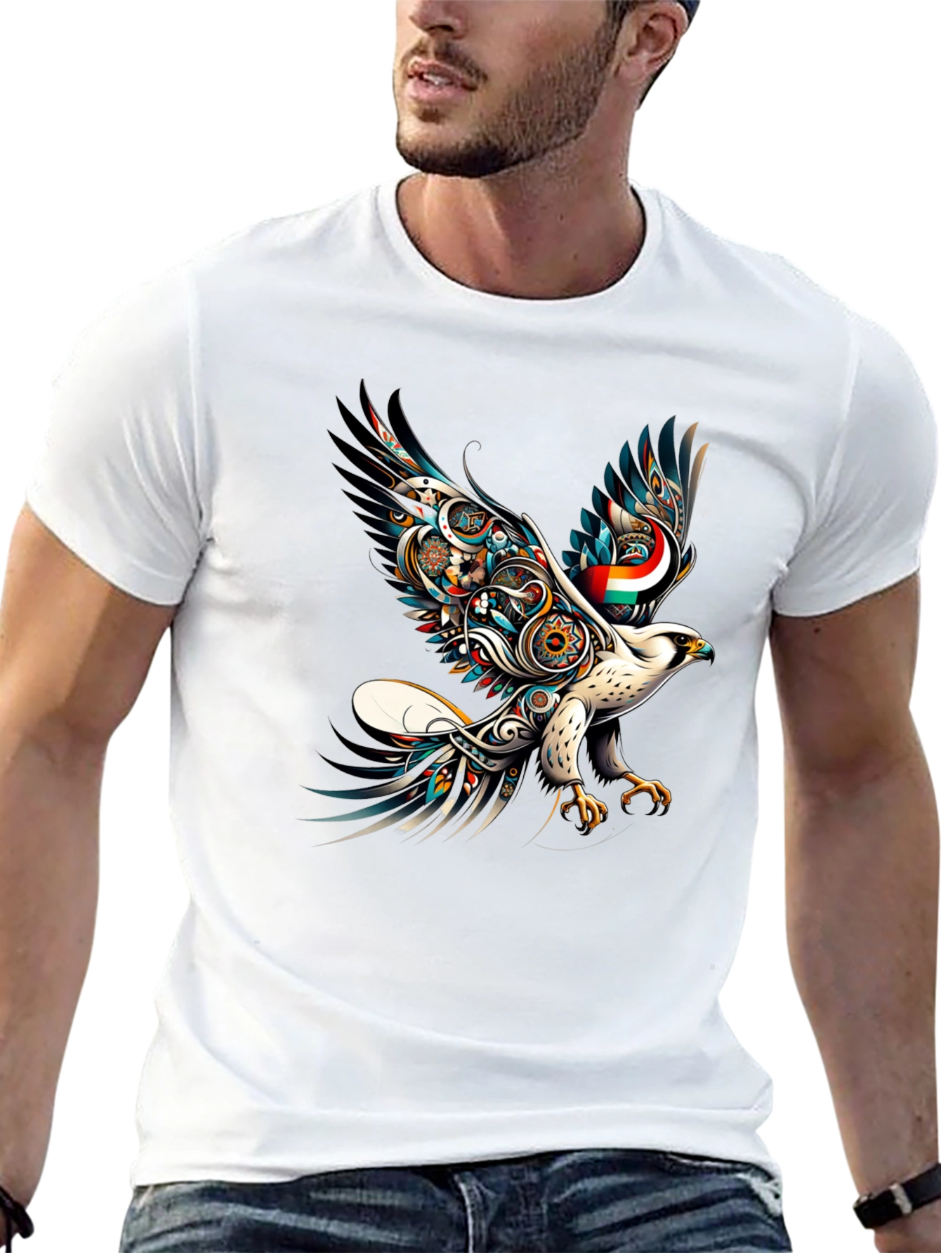 Majestic Eagle Graphic Tee - Black