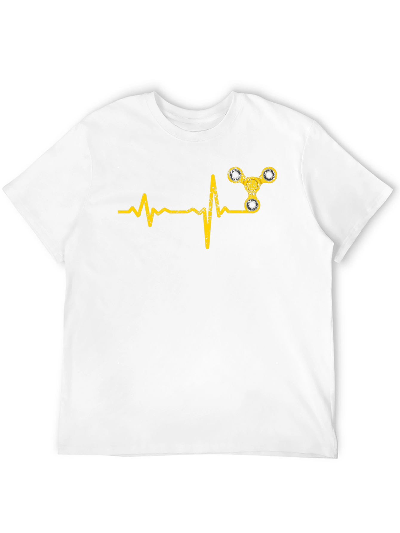 Fidget Spinner Heartbeat Graphic Tee