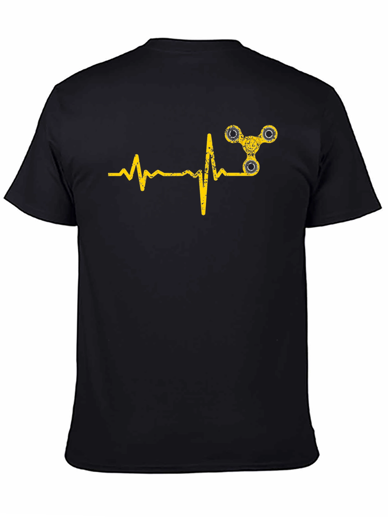 Fidget Spinner Heartbeat Graphic Tee