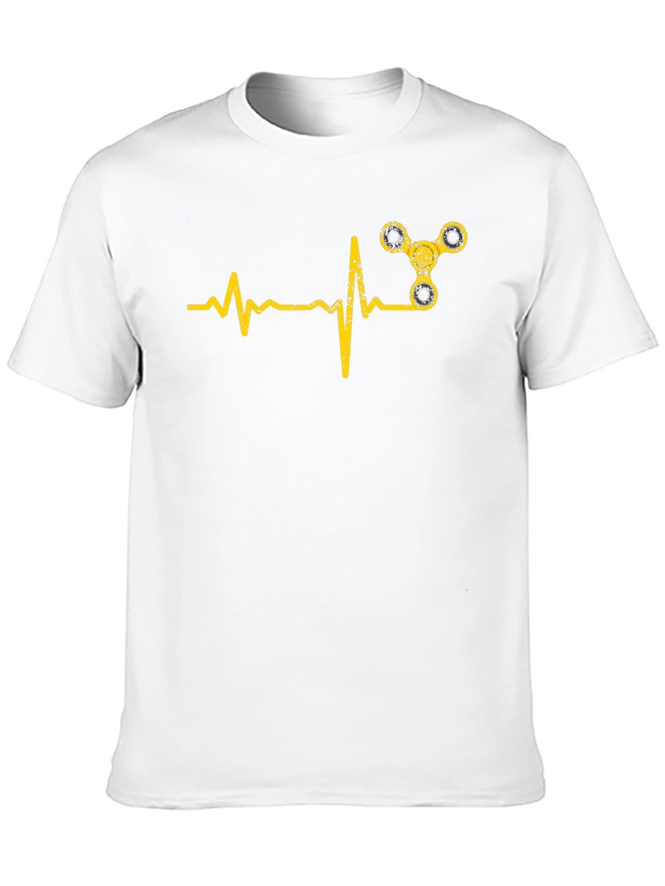 Fidget Spinner Heartbeat Graphic Tee
