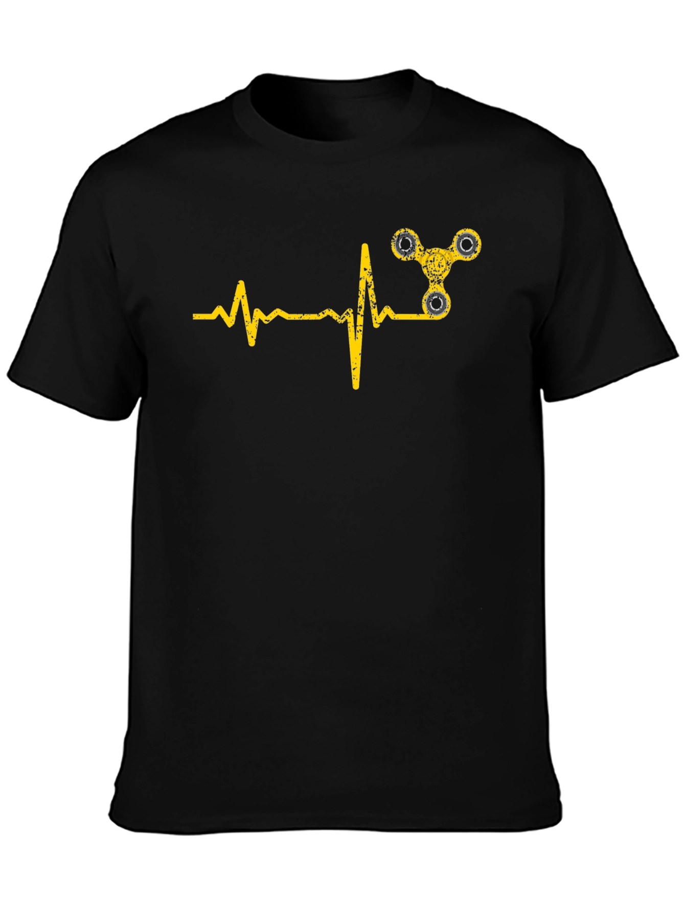 Fidget Spinner Heartbeat Graphic Tee