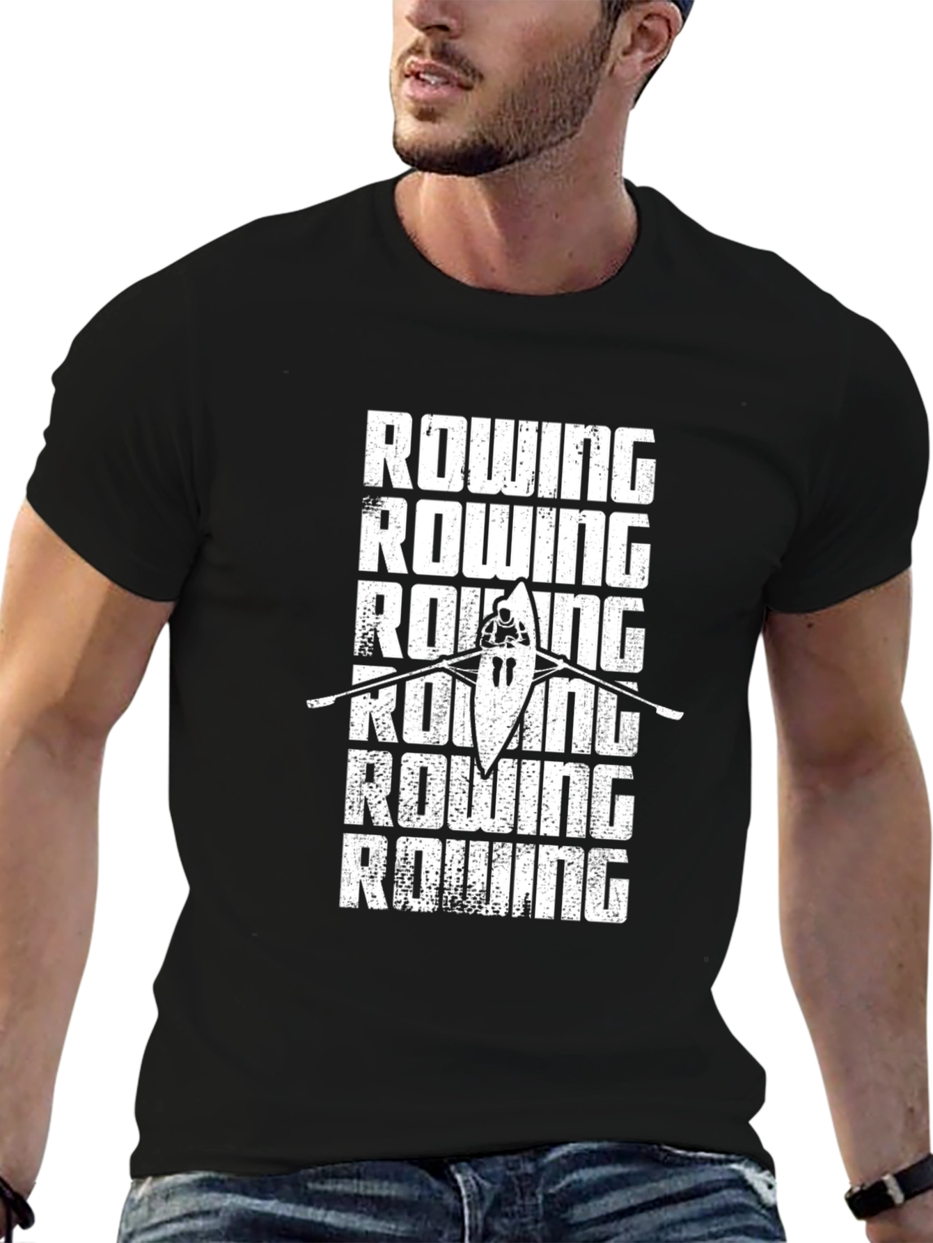 Rowing T-Shirt - Crew Boat Design