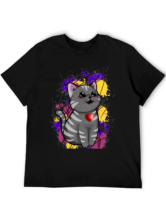 Cat With Heart T-Shirt