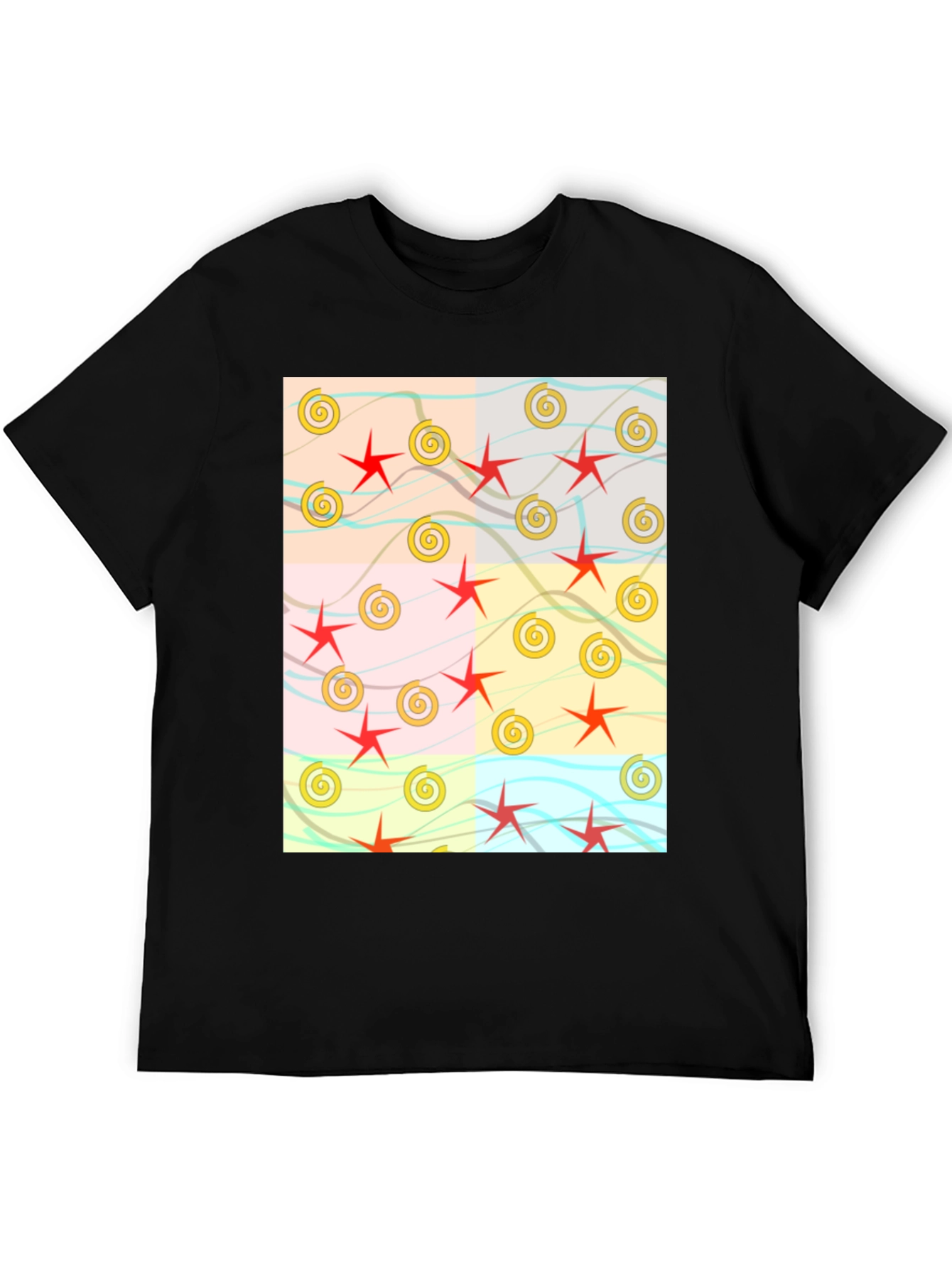 Funky Patterned Graphic Tee
