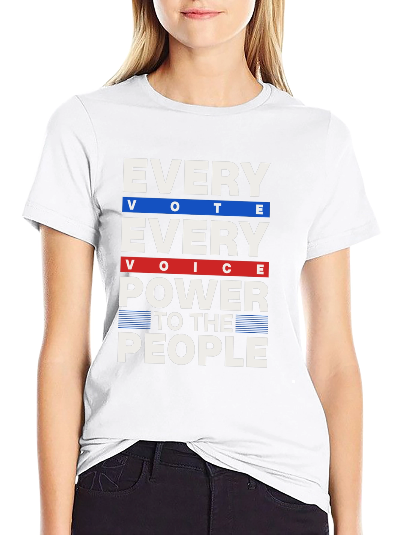 Every Vote Every Voice Power to the People T-Shirt