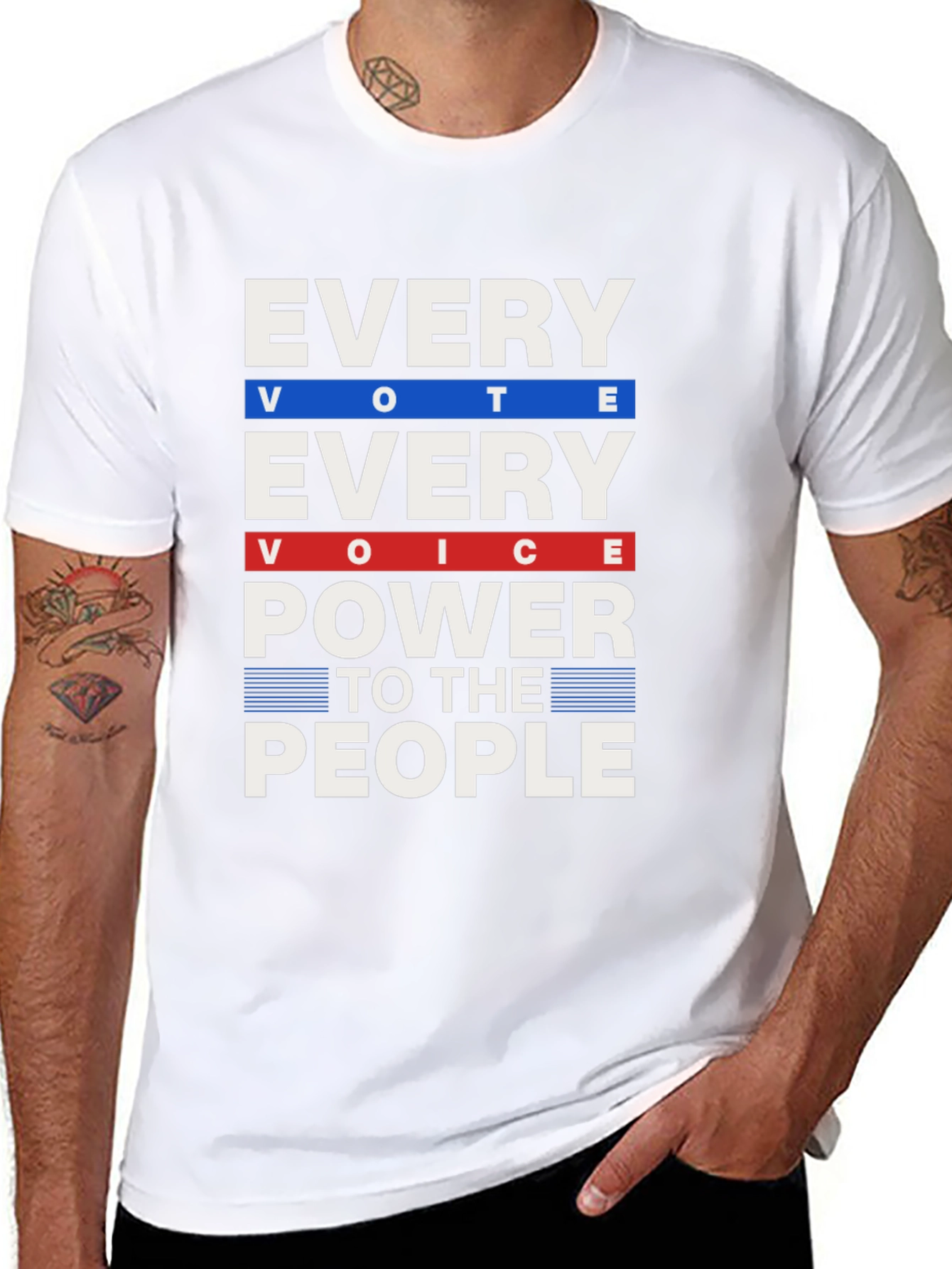 Every Vote Every Voice Power to the People T-Shirt