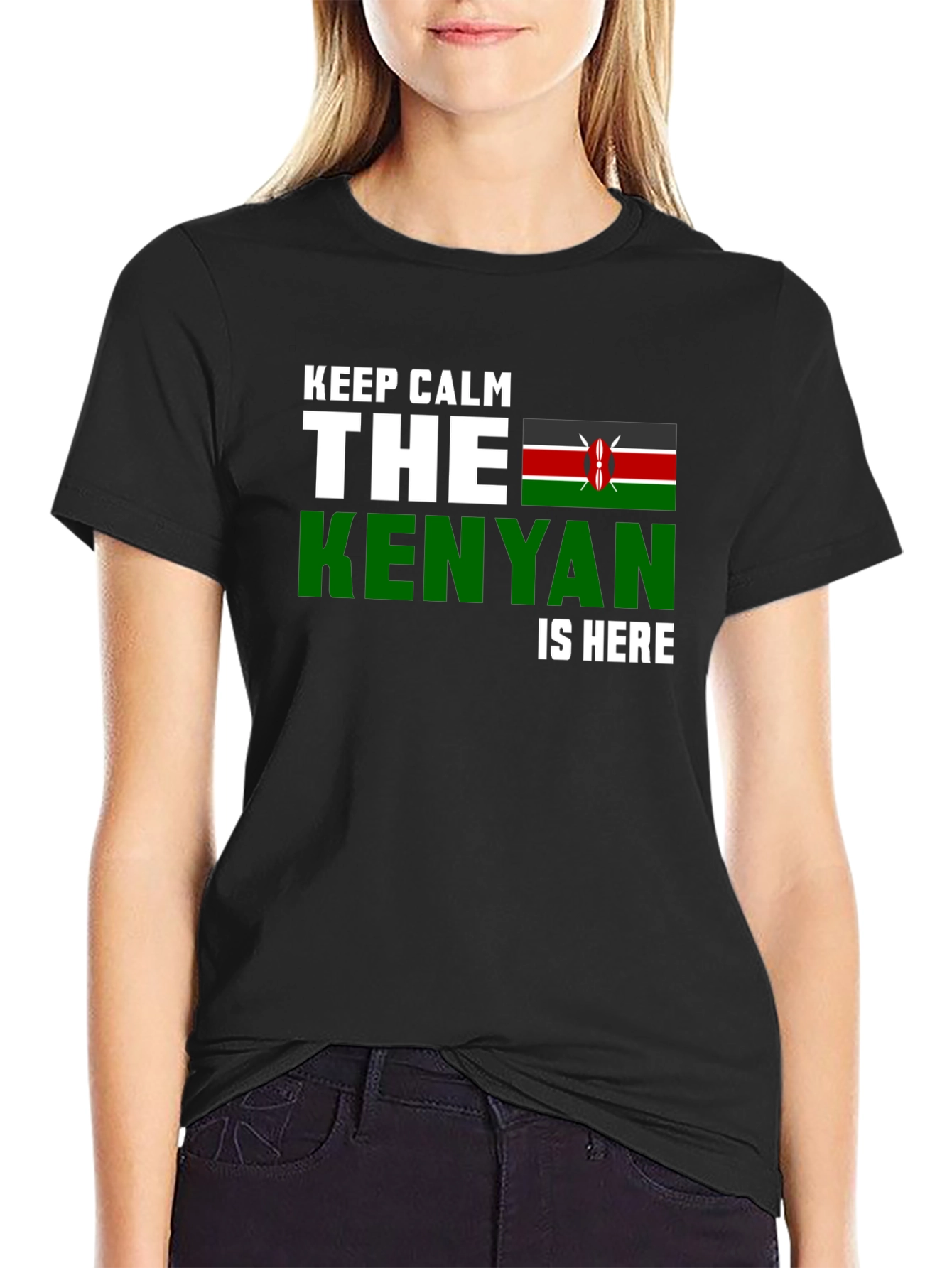 Keep Calm Kenyan Is Here - Novelty T-Shirt
