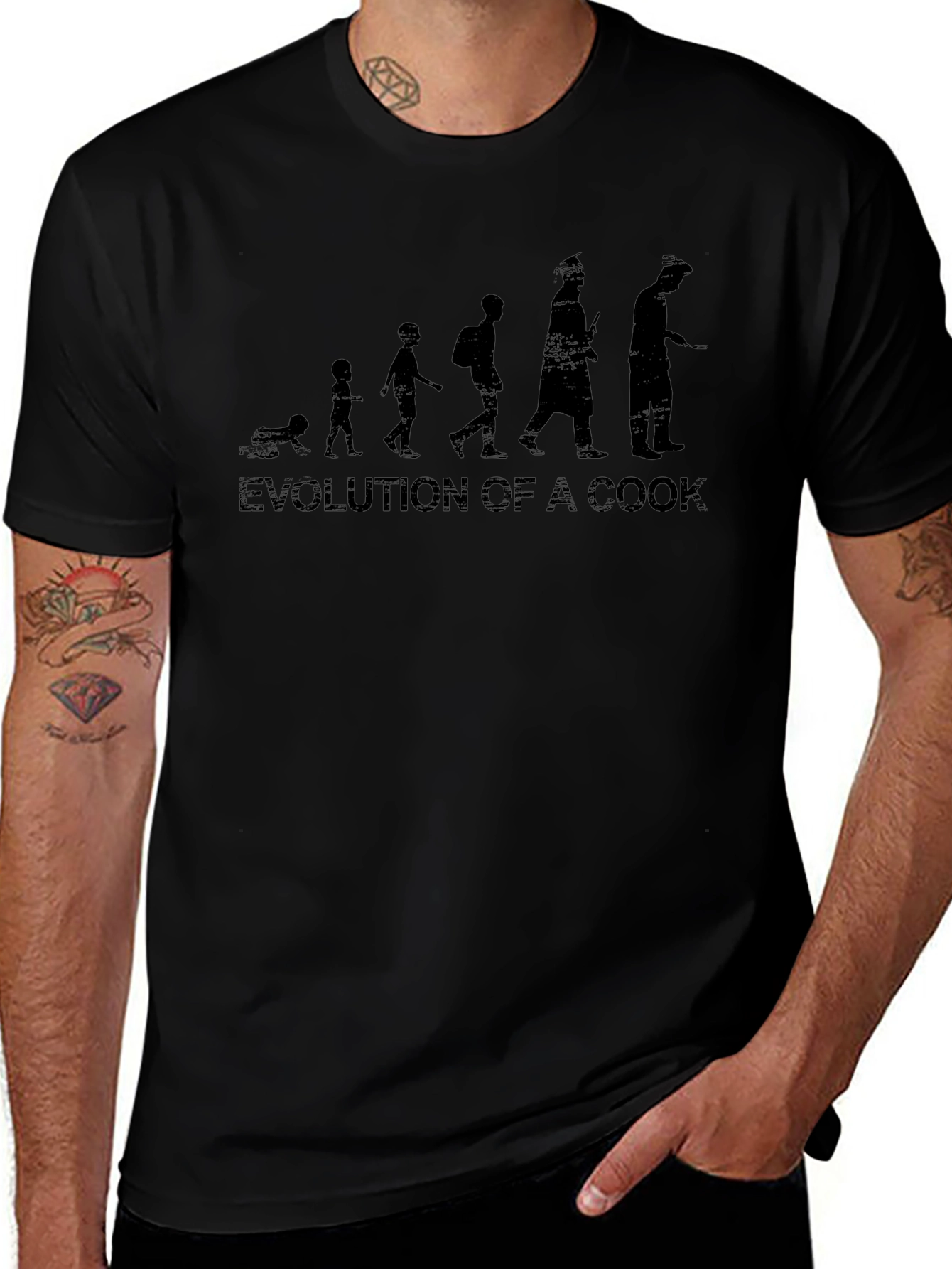 Evolution of a Cook T-Shirt - Funny Chef Tee