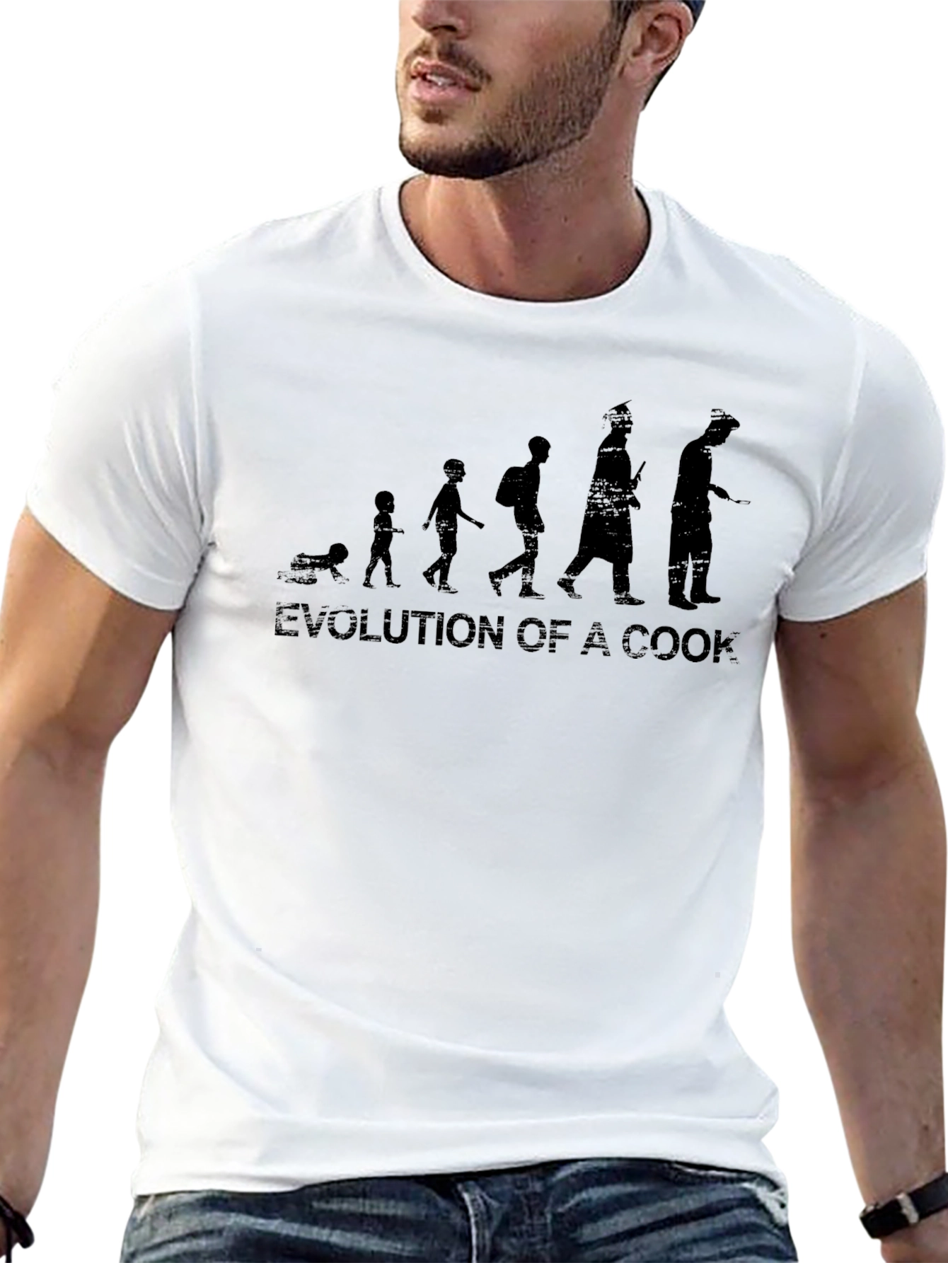 Evolution of a Cook T-Shirt - Funny Chef Tee