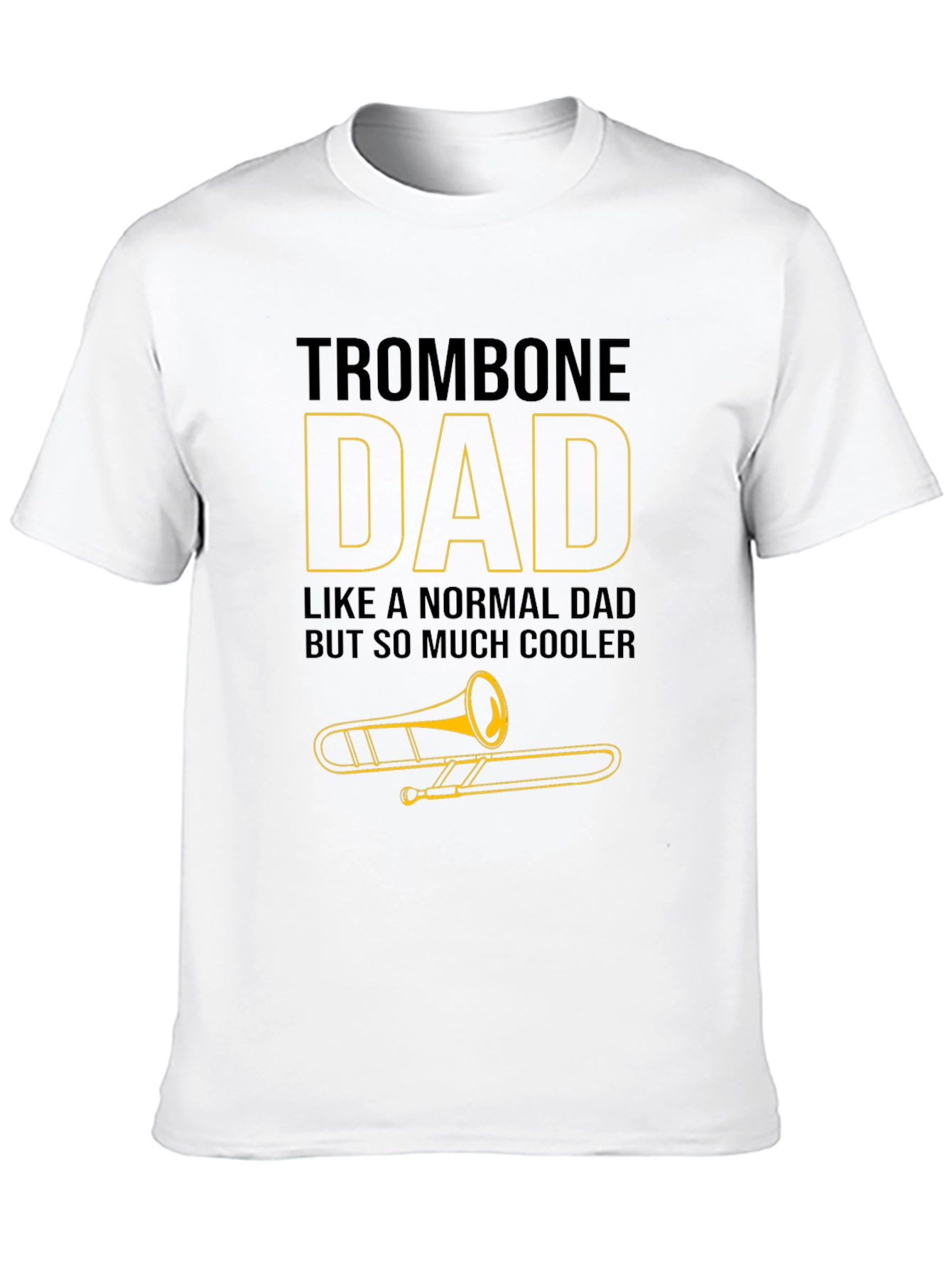 Trombone Dad Graphic T-Shirt - Musician Father Tee