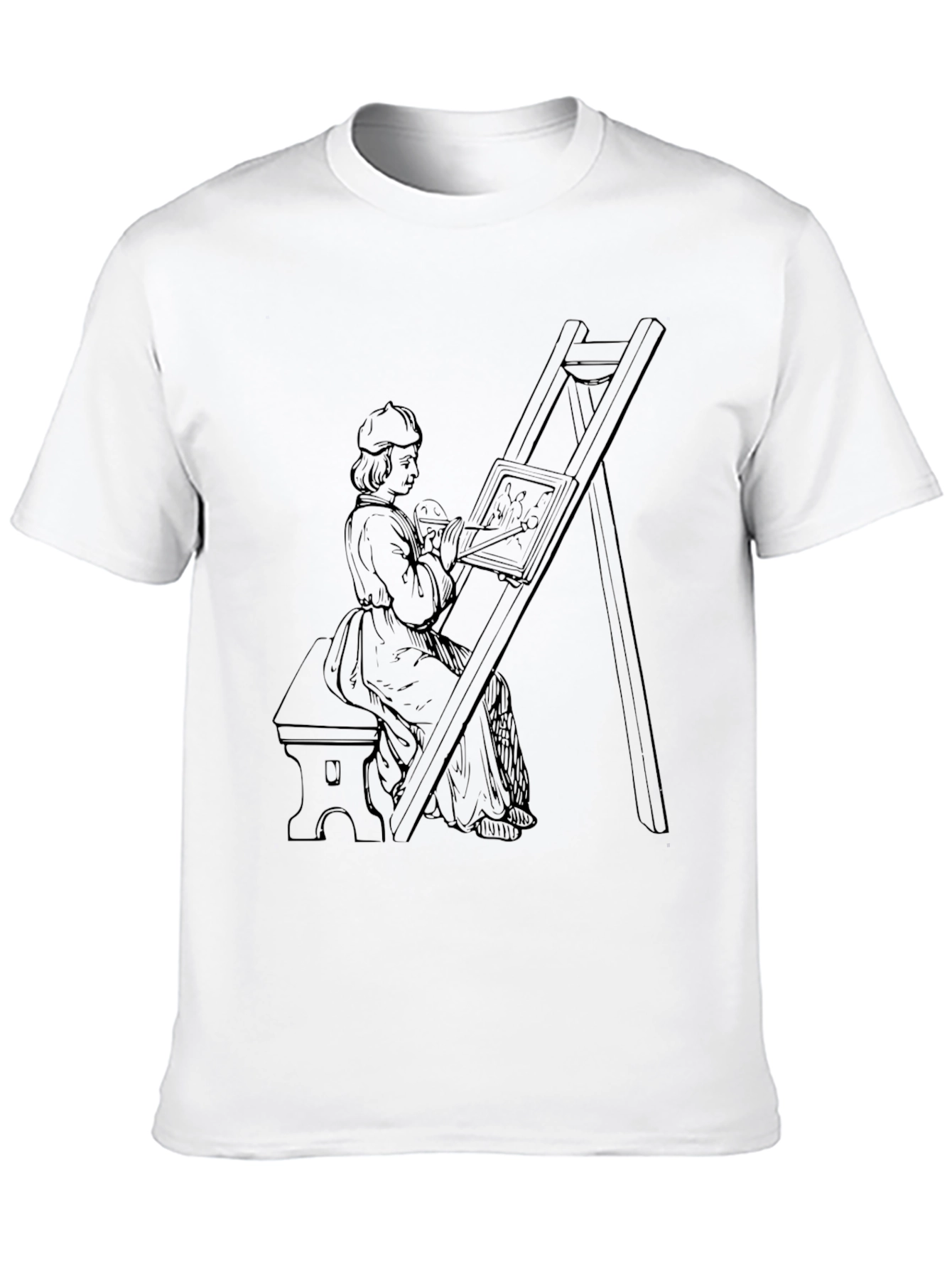 Artisan T-Shirt - Painter at Easel Design