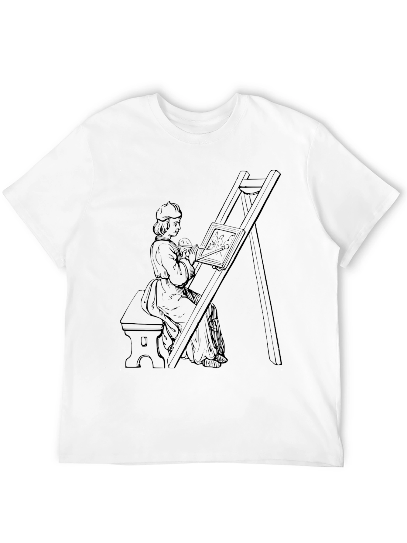 Artisan T-Shirt - Painter at Easel Design