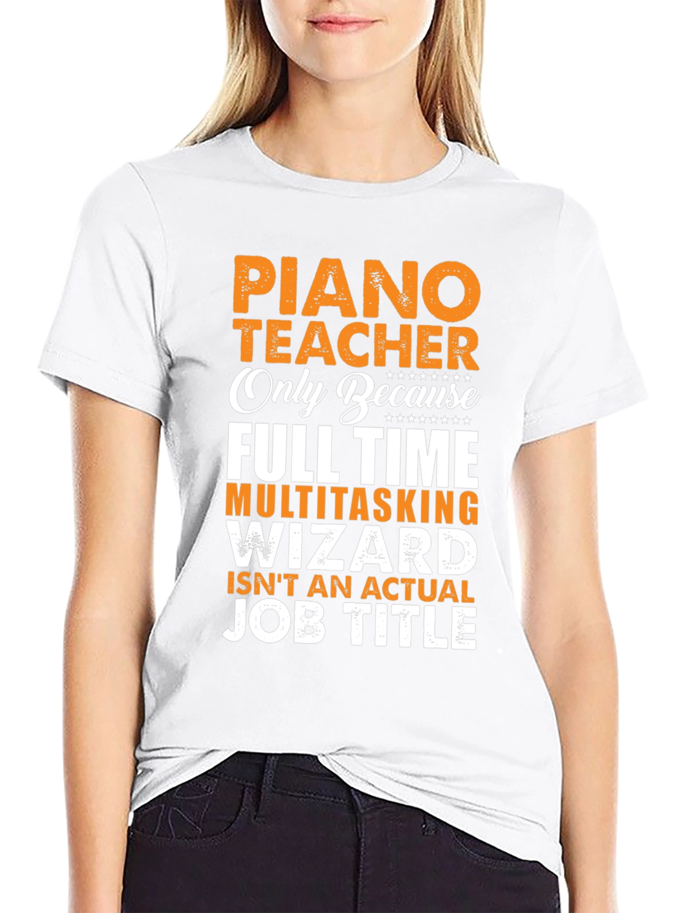 Piano Teacher Job Title T-Shirt