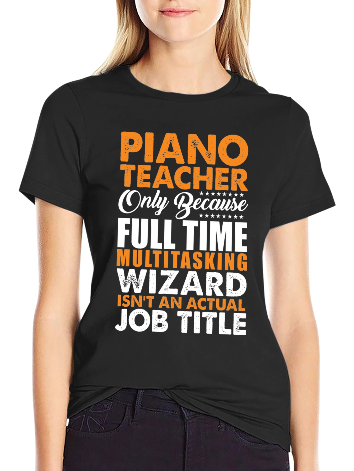 Piano Teacher Job Title T-Shirt