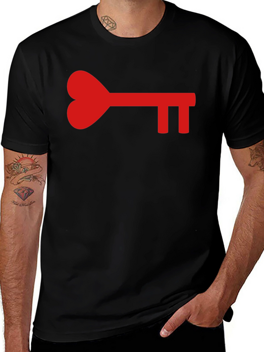 Heart Key Graphic Tee - Unlock Your Style