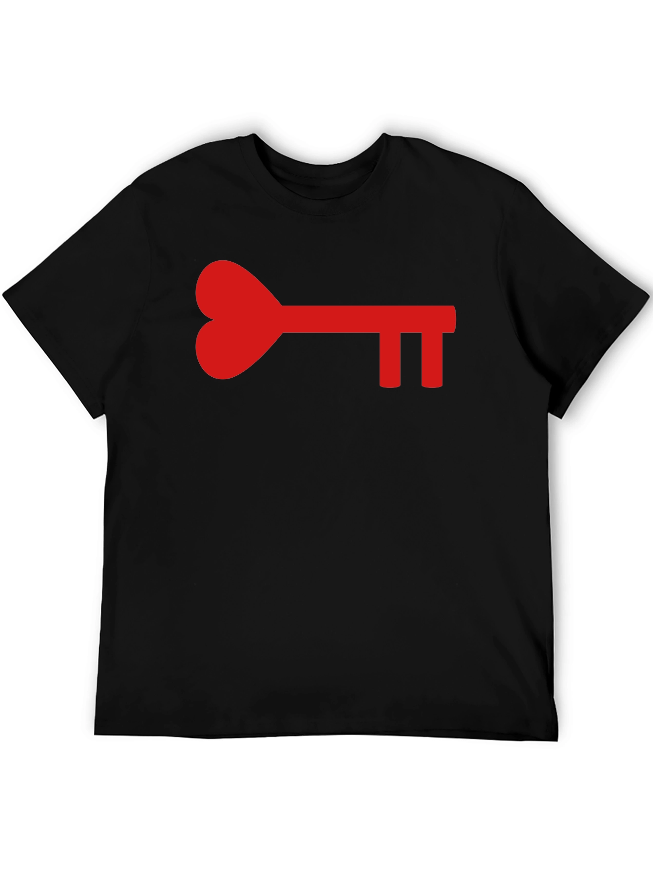 Heart Key Graphic Tee - Unlock Your Style