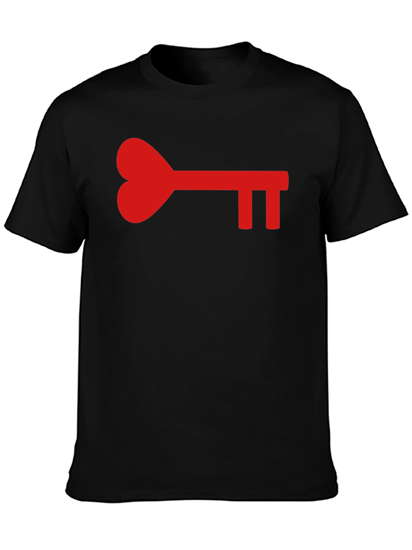 Heart Key Graphic Tee - Unlock Your Style