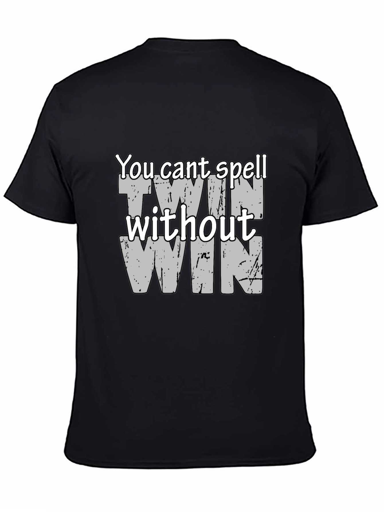 Twin Win Graphic Tee - Funny Slogan T-Shirt