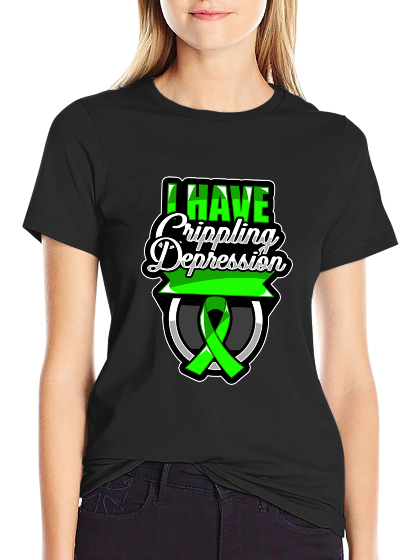 I Have Crippling Depression T-Shirt - Mental Health Awareness