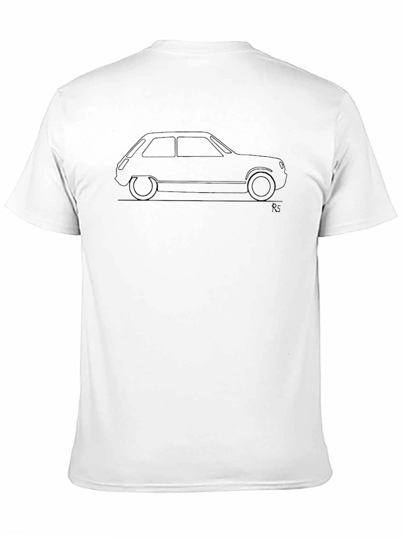 Renault 5 Turbo Outline Graphic Tee - Black