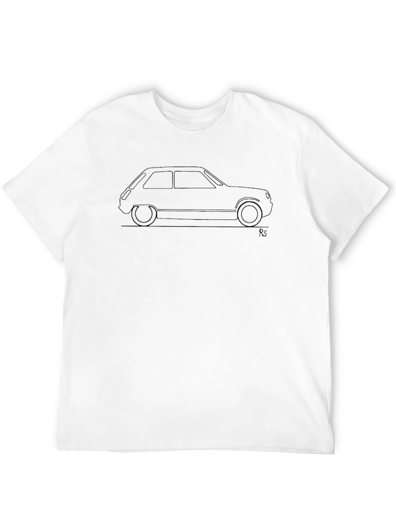 Renault 5 Turbo Outline Graphic Tee - Black