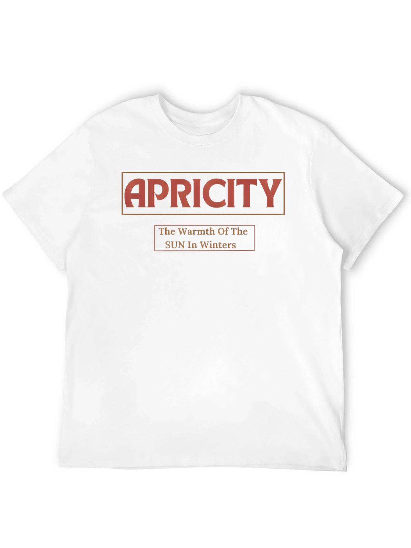 Apricity T-Shirt - Warmth of the Sun in Winters