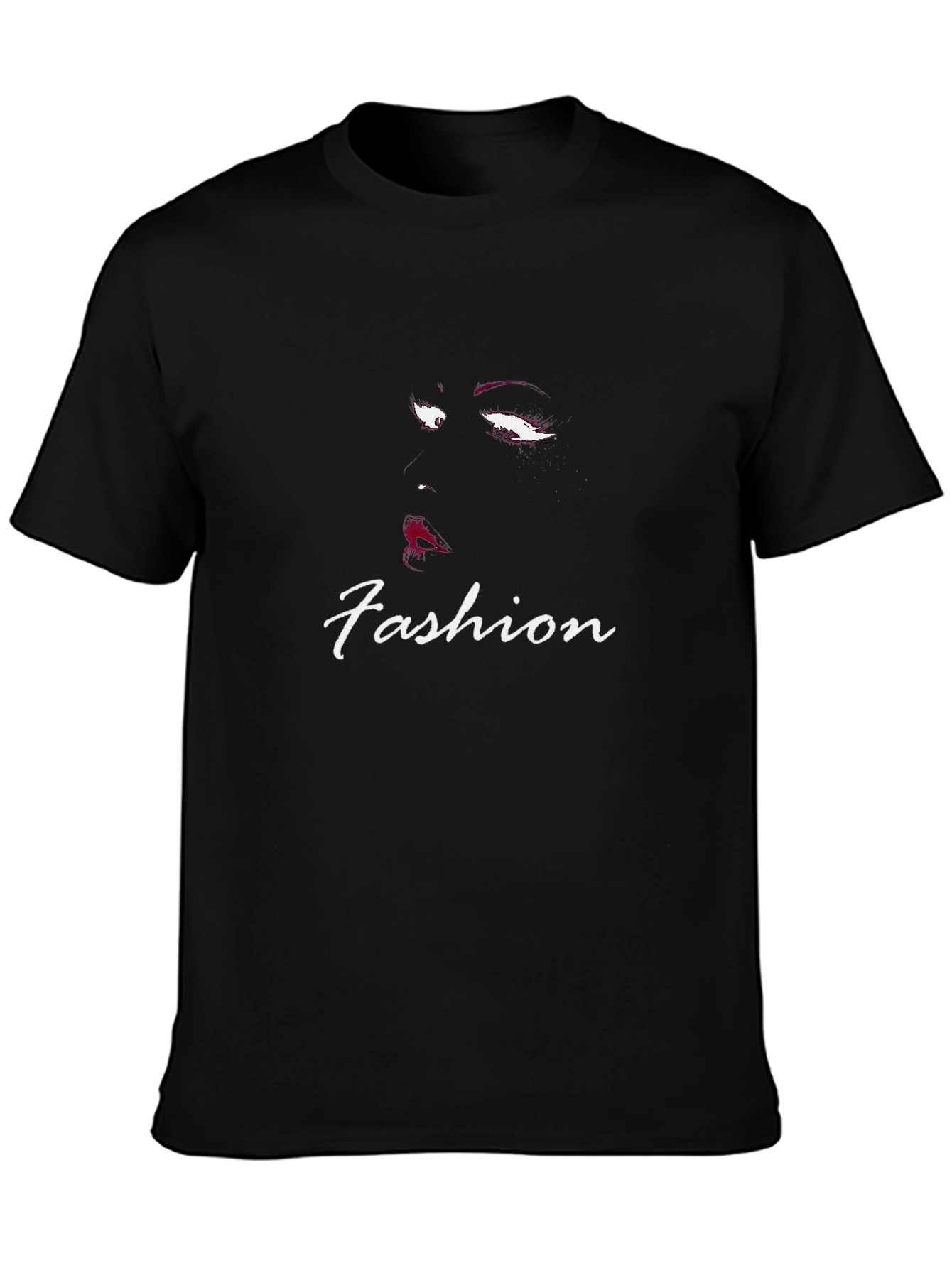 Fashion Tee - Stylish Graphic Design Black T-Shirt