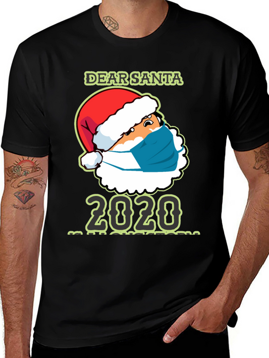 Dear Santa 2020 Masked Santa T-Shirt