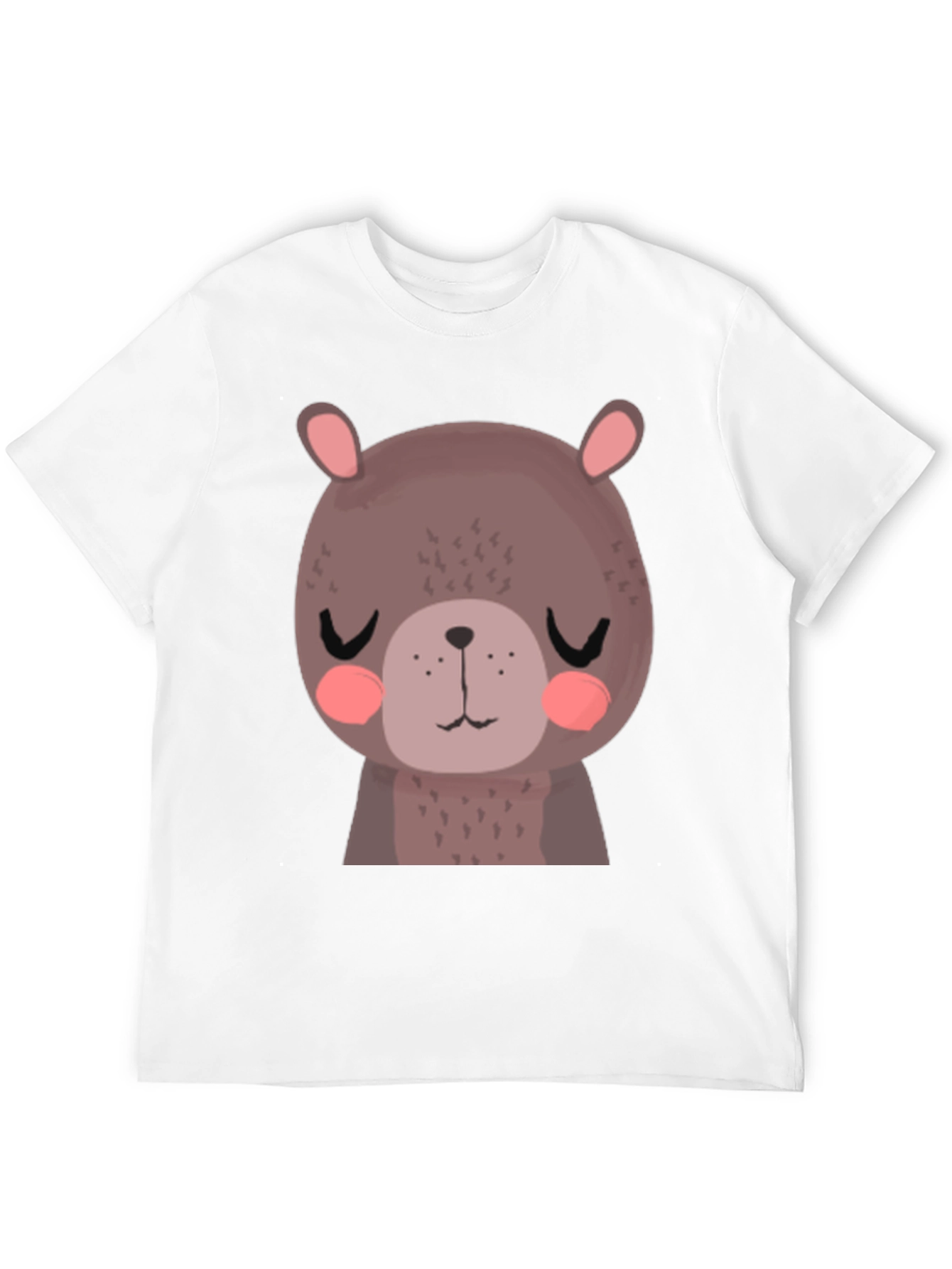 Cute Bear Graphic T-Shirt - Unisex Black Tee