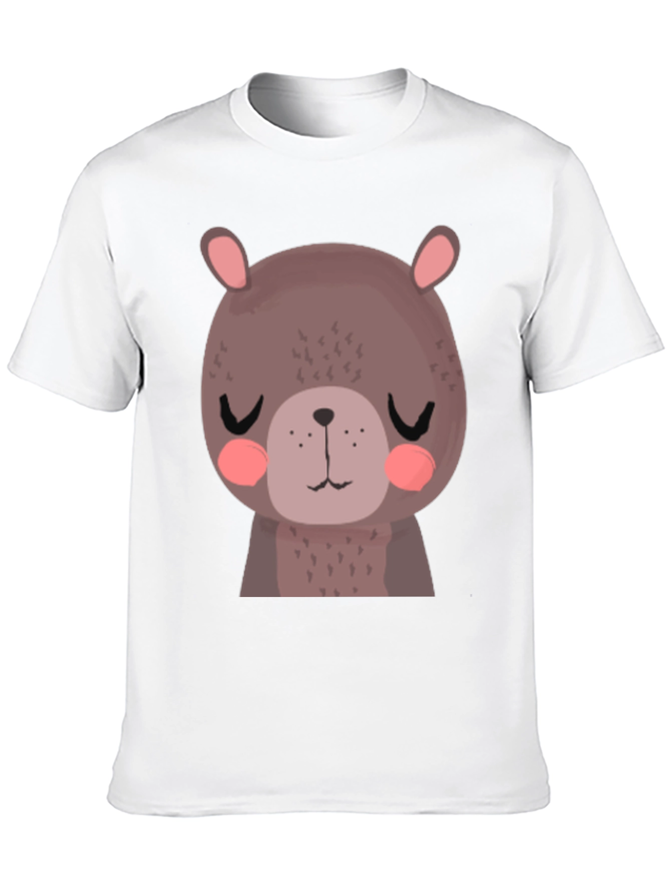 Cute Bear Graphic T-Shirt - Unisex Black Tee