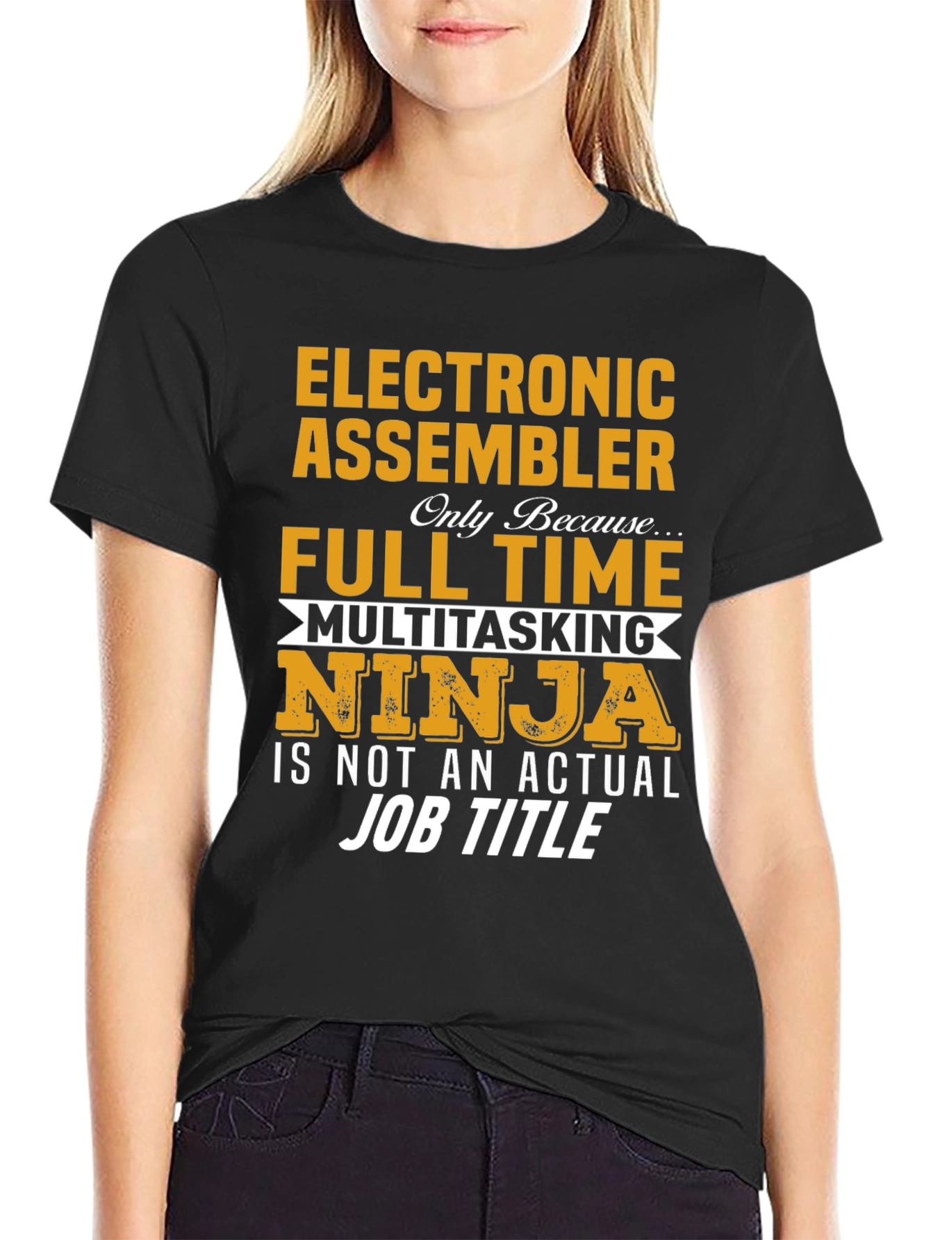Electronic Assembler Full Time Ninja T-Shirt