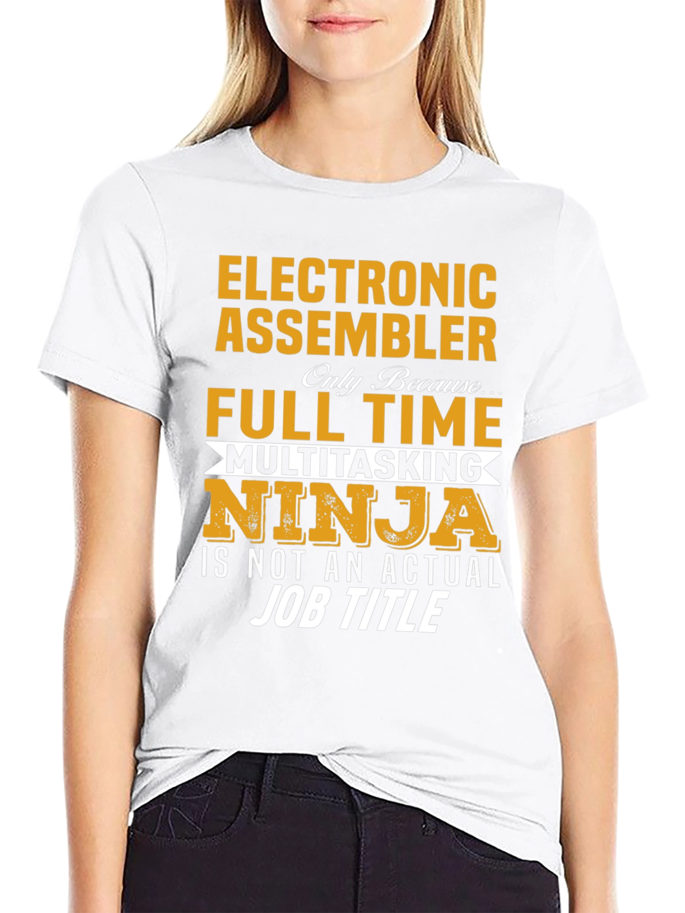 Electronic Assembler Full Time Ninja T-Shirt