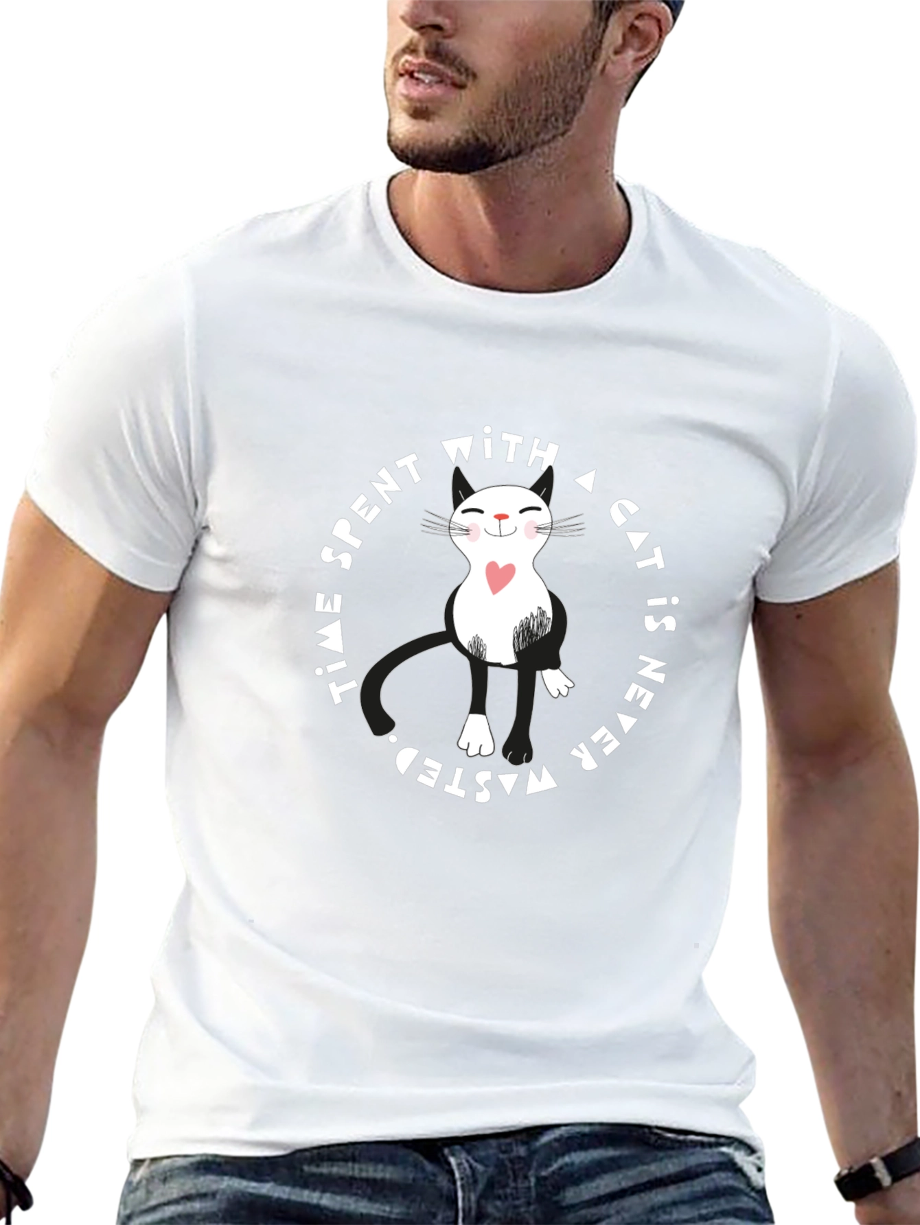 Cat Lover T-Shirt - Time Spent with Cats
